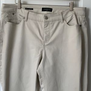 Talbots ivory Jeans 14w